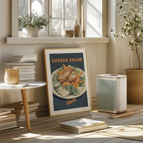 Caesar Salad With Fries Poster