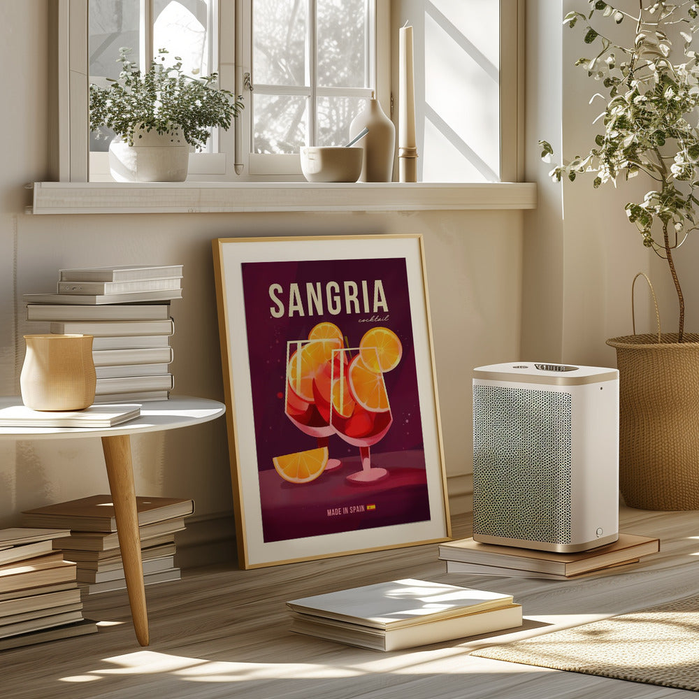 Sangria Cocktail Poster