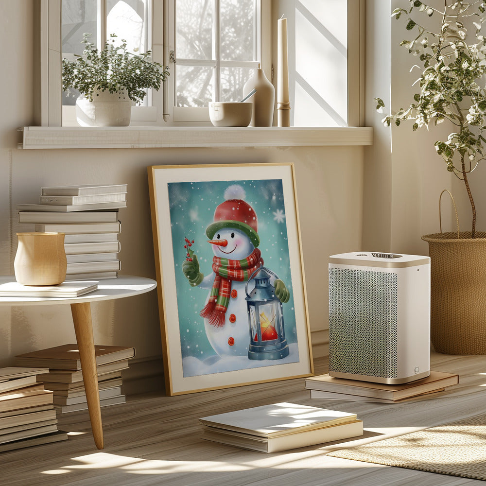 Cute Snowman No 2 Poster