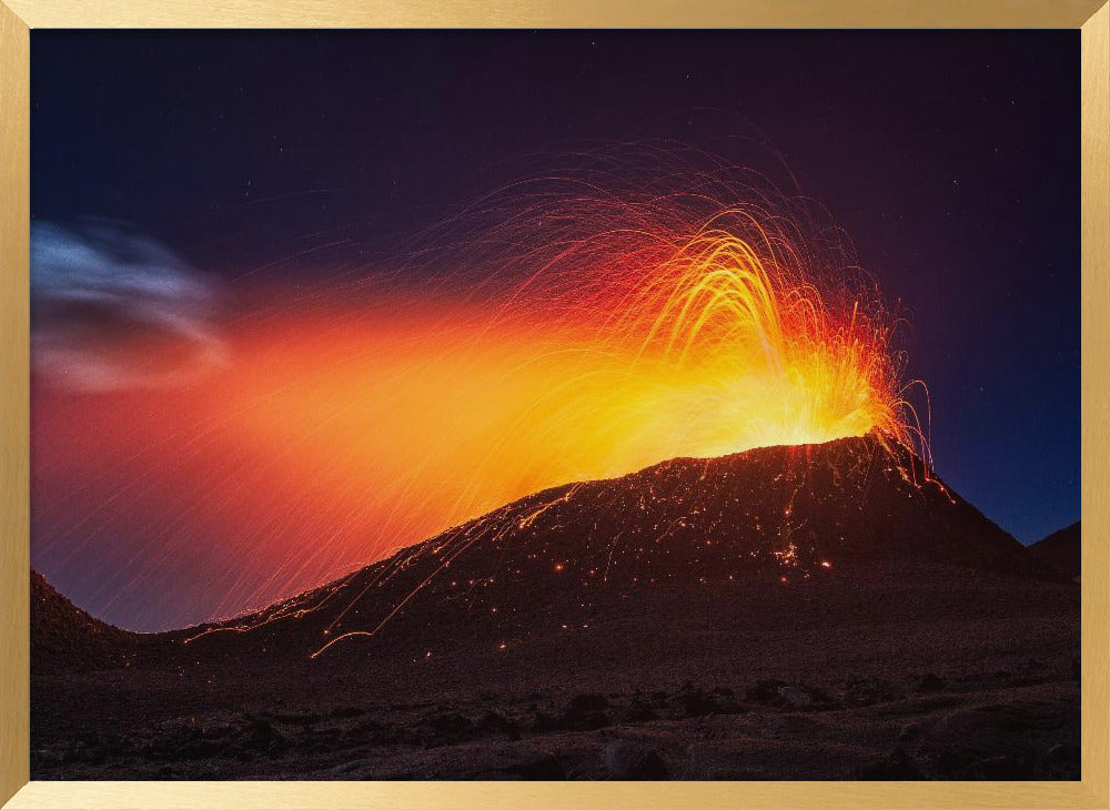 La Fournaise volcano Poster