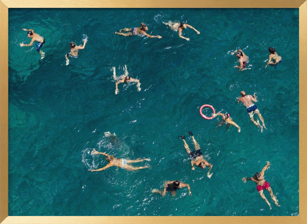 Blue water swim Poster