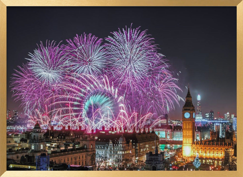 New Year Fireworks Poster