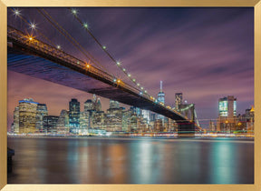 Brooklyn Bridge at Night Poster