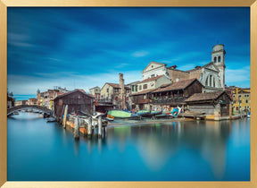 Gondola workshop in Venice Poster