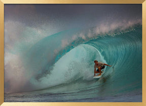 Rolling Surfer Poster