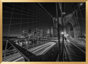 Brooklyn bridge lights Poster