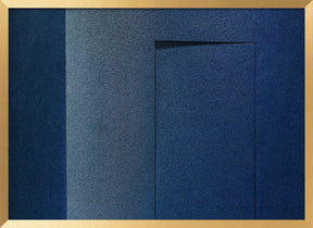 Blue minimalism or a secret door Poster