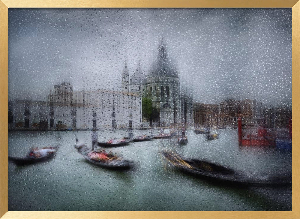 It was raining in Venice Poster