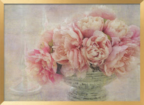 A Posy of Pink Peonies Poster