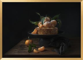 Polenta cake with sweet mandarines Poster