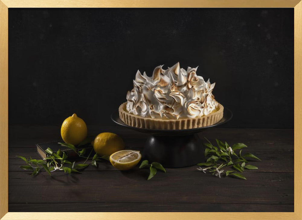 Is there too much meringue on the lemon cake? Poster