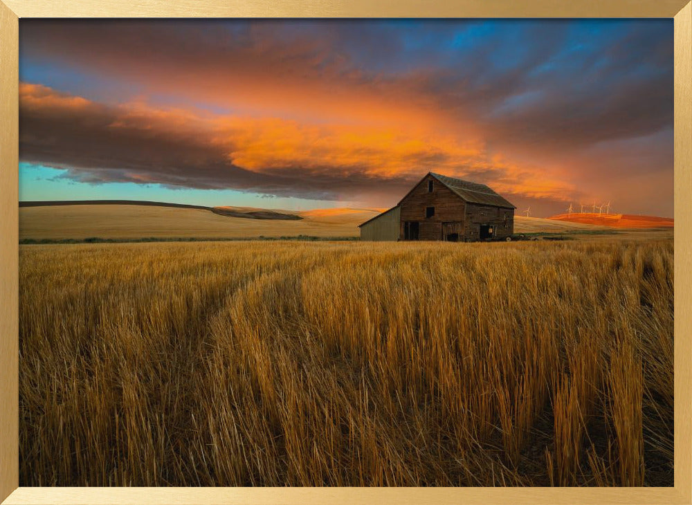 Storm over Palouse Poster