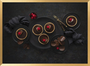 Chocolate cherry tartlets Poster