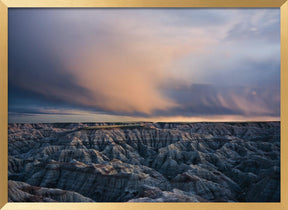 Twilight over Badlands Poster