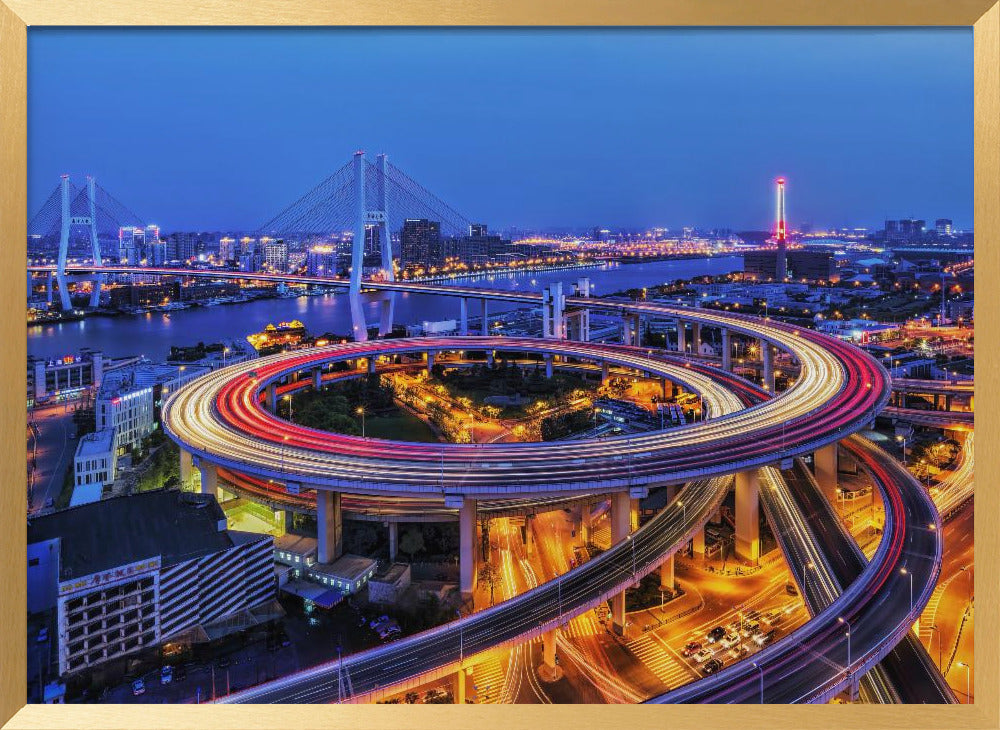 Shanghai Nanpu Bridge Poster