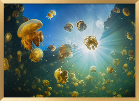 Sunlight and Jellyfish Poster