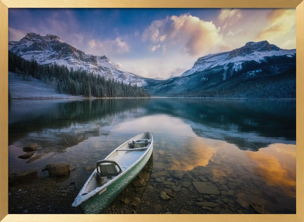 First Snow Emerald Lake Poster