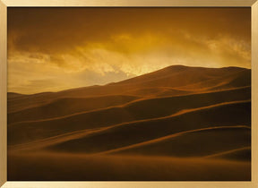 Sunset in Sand Storm Poster