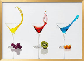 Cocktails and Fruit Poster