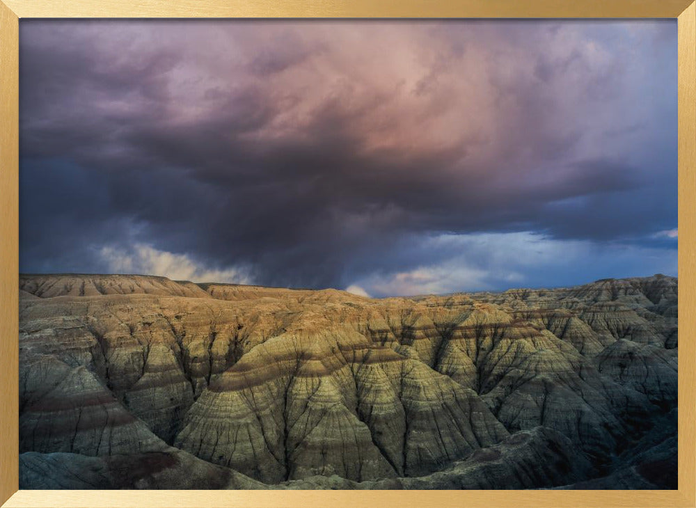 Storm over the Badlands Poster