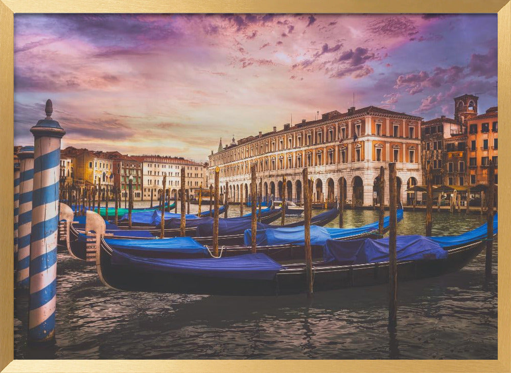 Gondolas of the Grand Canal Poster