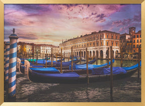 Gondolas of the Grand Canal Poster