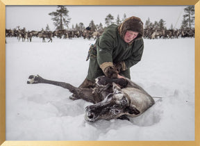 Semyon catches the reindeer Poster