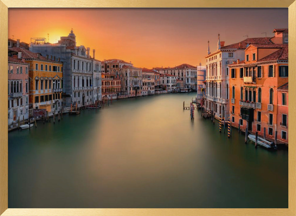 Sunset in Venice Poster