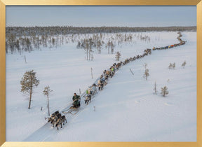 Nenets caravan on the move I Poster