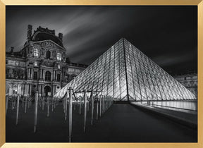 Louvre at Night Poster