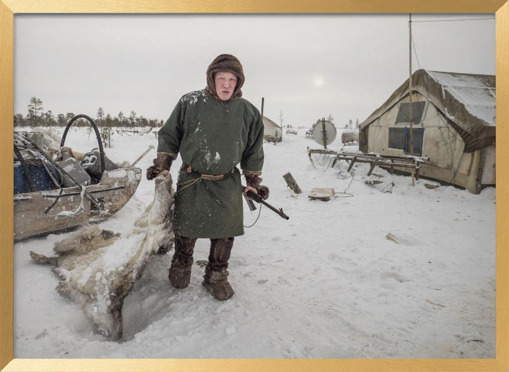 Semjon is getting ready to hunt wolves Poster