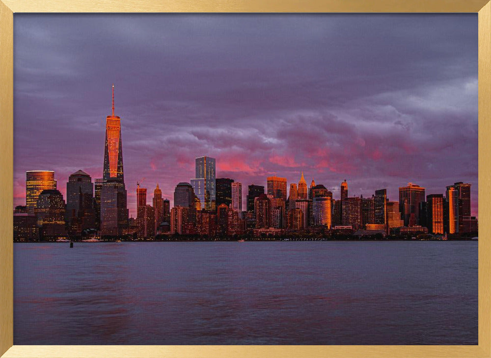 New York City Sunset Poster