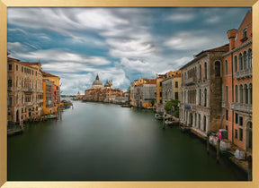 Stormy weather on the Grand Canal Poster