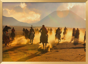 Horsemen in Bromo Poster