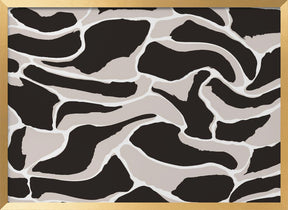 Beige And Brown Tiger Pattern Poster