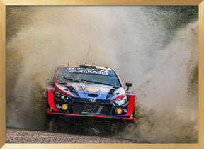 Hyundai WRC Rally Car Poster