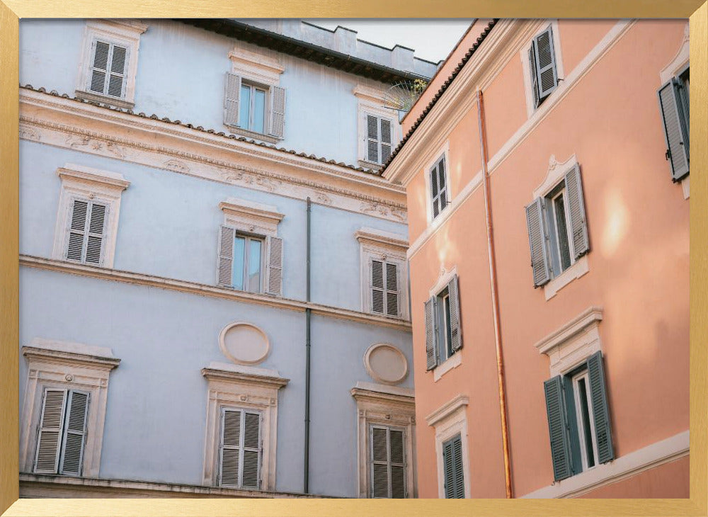 Trastevere in Lilac and Pink Poster