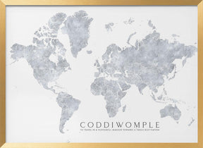 Coddiwomple world map Poster