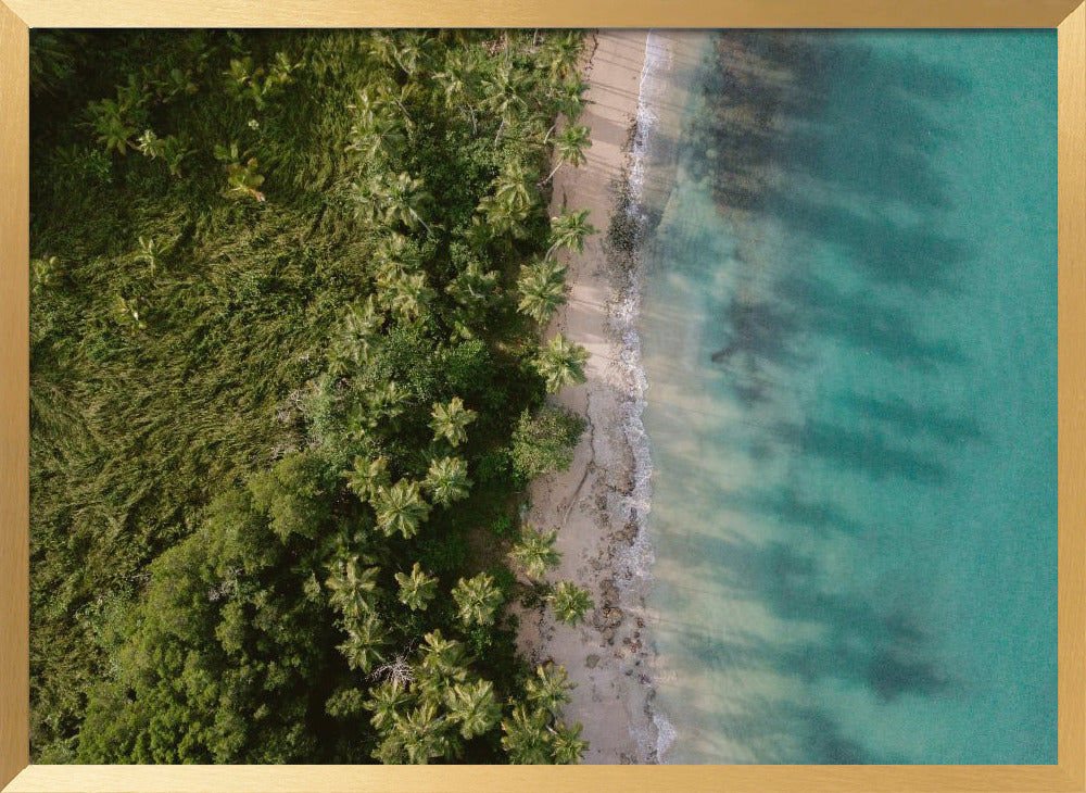 Green Beach from Above 2 Poster