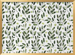 Lisa watercolor seeded eucalyptus pattern Poster