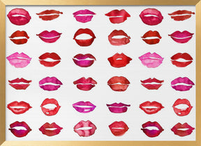 Lipstick kisses Poster