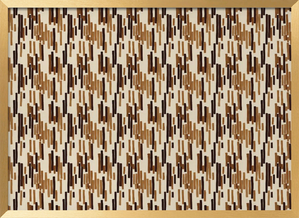 Brown Stripes Pattern Poster