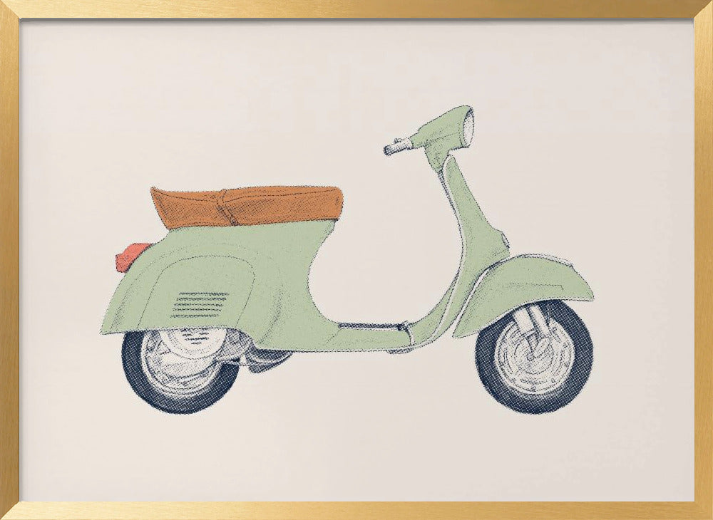 Vespa Print Poster