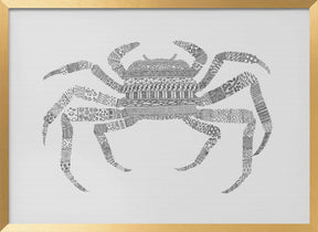 Crab Grey Poster Grey Poster