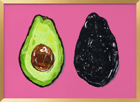 Avocado On Pink Poster