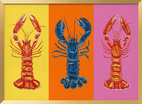 Lobster Langoustines Pop Art 3 Poster