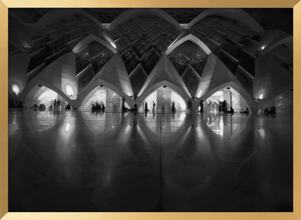 Archs of Al Jabbar Mosque Poster