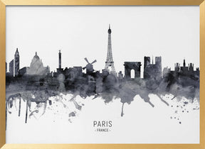 Paris France Skyline Poster