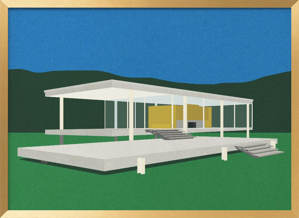 Ludwig Mies Van Der Rohe Farnsworth House Poster