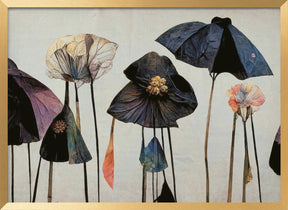 Umbrella Flowers No 1 Poster